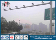 H 6,5 m Monitora drogowego ocynkowana kamera CCTV Bieguny Odporność na warunki atmosferyczne