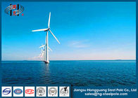 Q235 Anti Rust Conical Wind Turbine Pole Tower / Wind Generator Towers ISO CNAS
