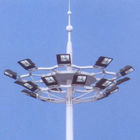 Poligonalne stalowe rurowe powodziowe słupy oświetleniowe, słup oświetleniowy stadionu