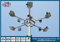 ISO 9001 Polygonal Q235 Led High Mast Pole z oświetleniem LED, Long Life
