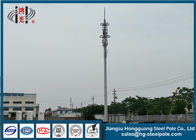 H25m Przemysł Stalowe stożkowe wieże telekomunikacyjne Malowanie cynkowane ogniowo