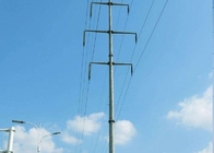 35FT Ośmiokątny stalowy rurowy słup elektryczny o wysokości linii transmisyjnej 10 m