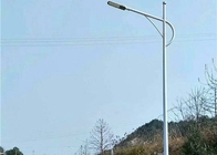 Stożkowy metal ocynkowany Używane oświetlenie uliczne Słupy stalowe Połączenie kołnierzowe