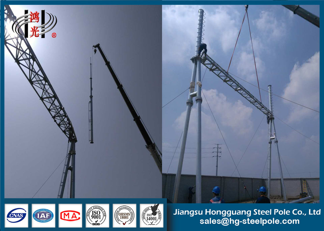 ISO9001 550KV Substation Steel Structures Yield Strength 235MPA Transmission Structure