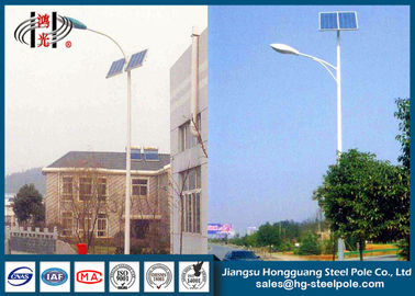 Stainless Solar Outdoor Street Lamp Post for Residential Lighting with Single Arm